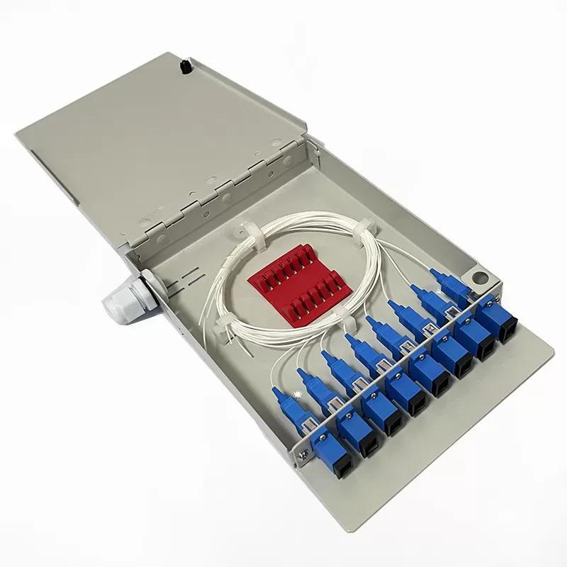 FTTH Metal 8 port Fiber Optic Terminal Box outdoor