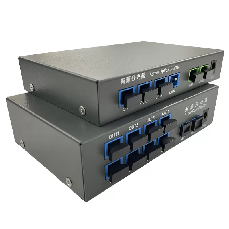 POF System 4 8 Port Active Optical Splitter FTTR Optical and Electronic Integrated Remote Supply Equipment for CATV WIFI