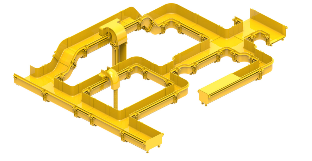 Wire Conduit Trunking Fitting PVC Coupling for Connecting Optical Cable Tray Sections Connecting element