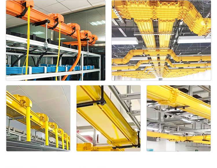 Wire Conduit Trunking Fitting PVC Duct Horizontal closed with cover 90 degrees corner section Cable tray