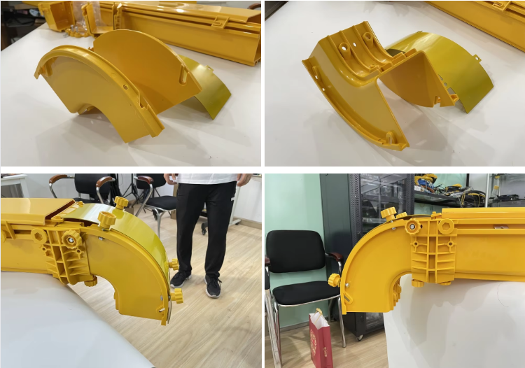 Vertical Closed With Cover Angle Section 90 Degrees Downward Cable Tray Fiber Optic Cable Tray