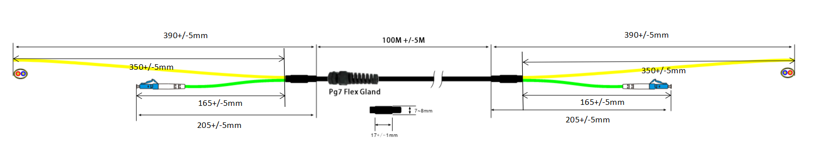 LC UPC Hybrid Electro-Optical Fiber Cable Patch Cord Power Optical Composite Cable Patch Cord
