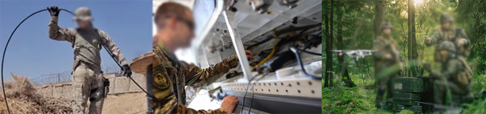 Spiral Armored Military Tactical Fiber Optic Cable