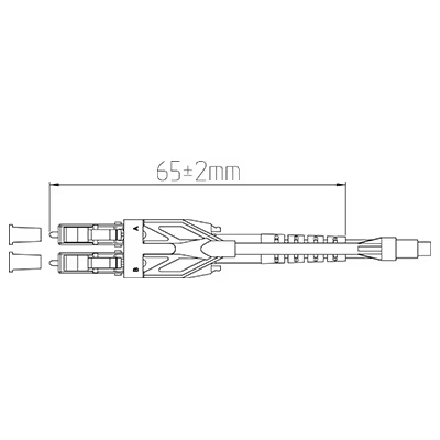 2.0 /3.0mm LC Uniboot Fiber Optic Connector