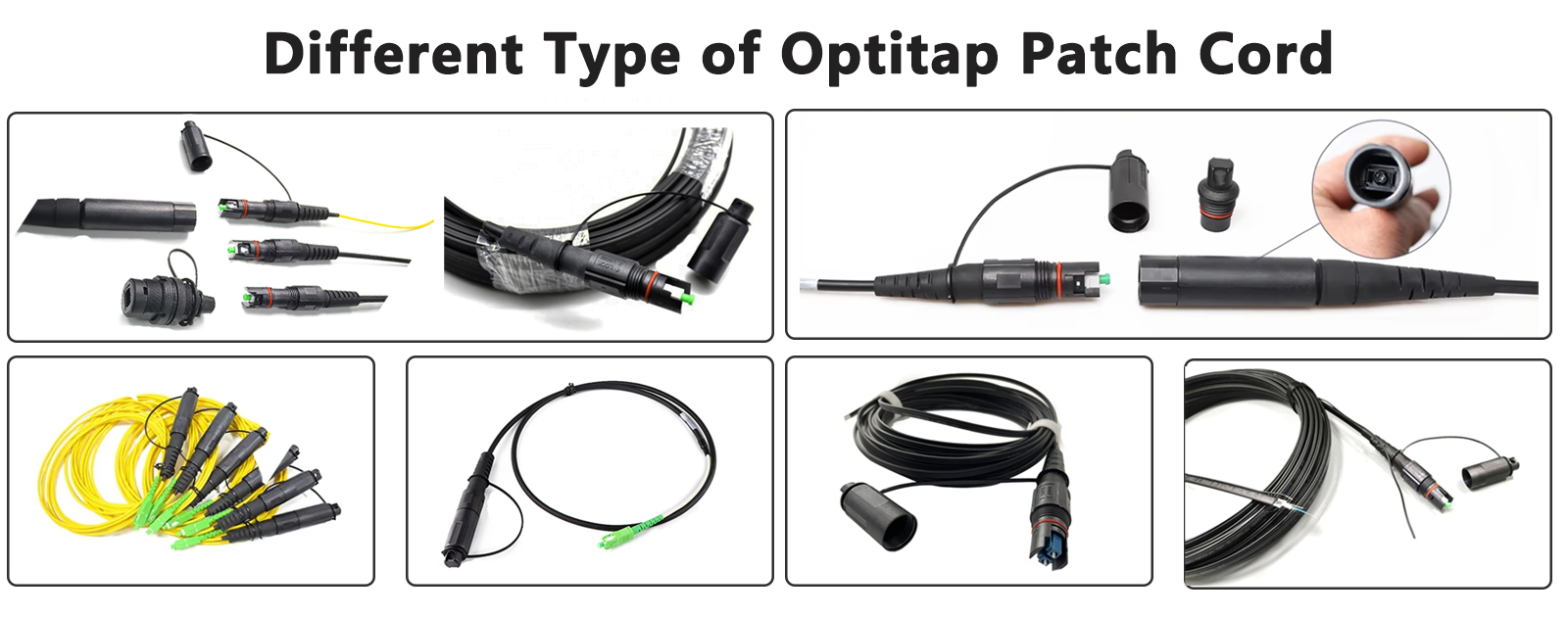 FTTA Corning OptiTap Compatible Waterproof Patch Cord | Field-Terminable, Tunable