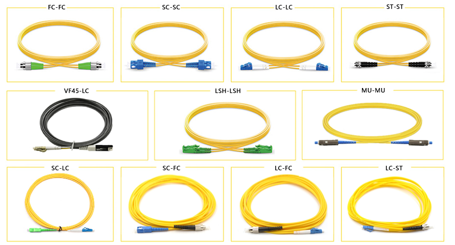 Fiber Patch Cable Customized OS2 Single Mode LC/SC/FC/ST Simplex Fiber Optic Patch Cord