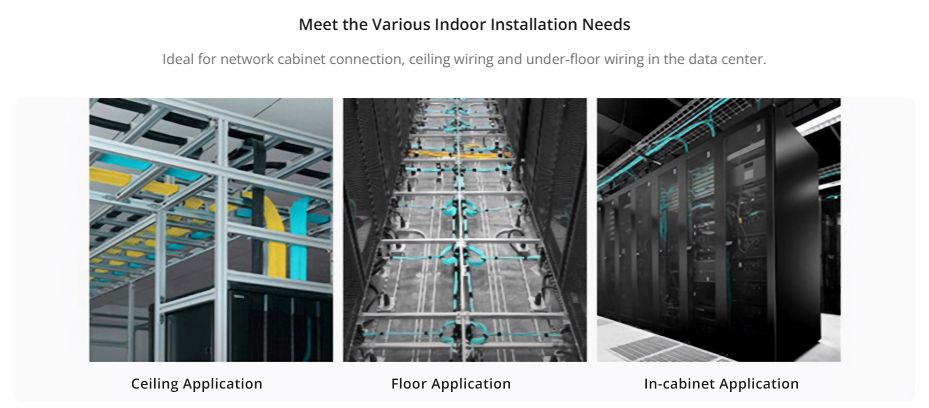 Customized OM4 Fiber Optic Patch Cable Multimode Simplex Duplex LC/SC/FC/ST Fiber Optic Patch Cord