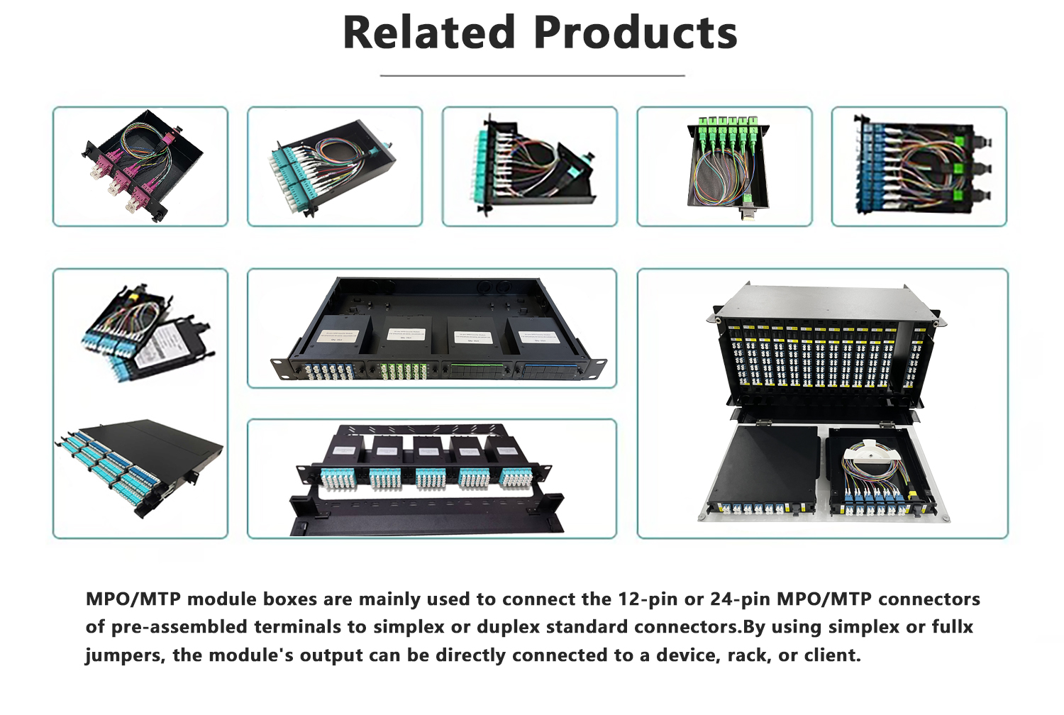 12 Core SC/APC MPO Cassette Box Breakout LGX Cassette Module