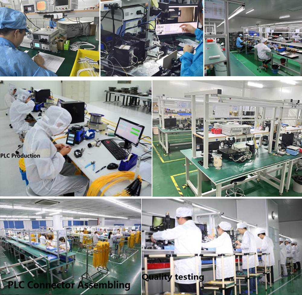 1x8 PLC Splitter Mini type Single Mode Steel Tube Fiber optic Splitter with SC APC Connector