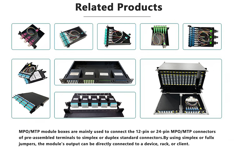 96 Core Rack Mount LC MPO Fiber Patch Panel with 4pcs MPO cassettes for High Density 3G/4G Data Center and Telecom Networks