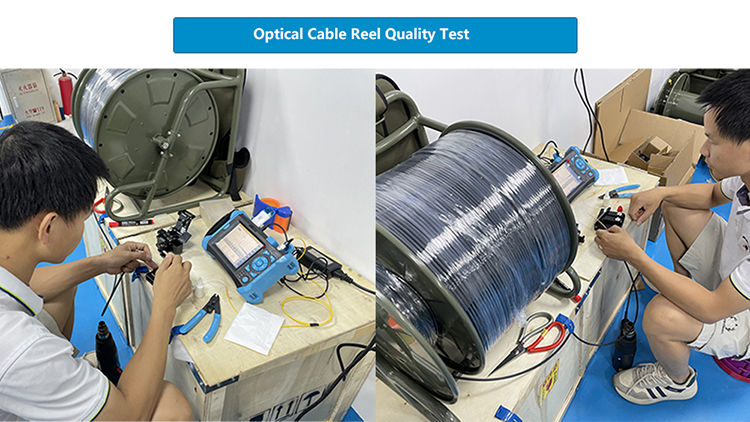 BackPack Field Deployable Portable Tactical Fiber Optic Cable Reel Cable Terminated with HXB13 Hardened Connector