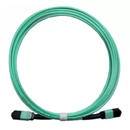 MPO to MPO OM3 Patch Cord Fast Transmission Speed Multimode Fiber Optic Patch Cable for QSFP Transceivers