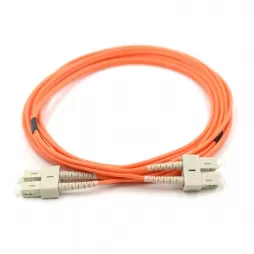 SC UPC to SC UPC 62.5/125μm Multimode Duplex OM1 Fiber Optic Patch Cable