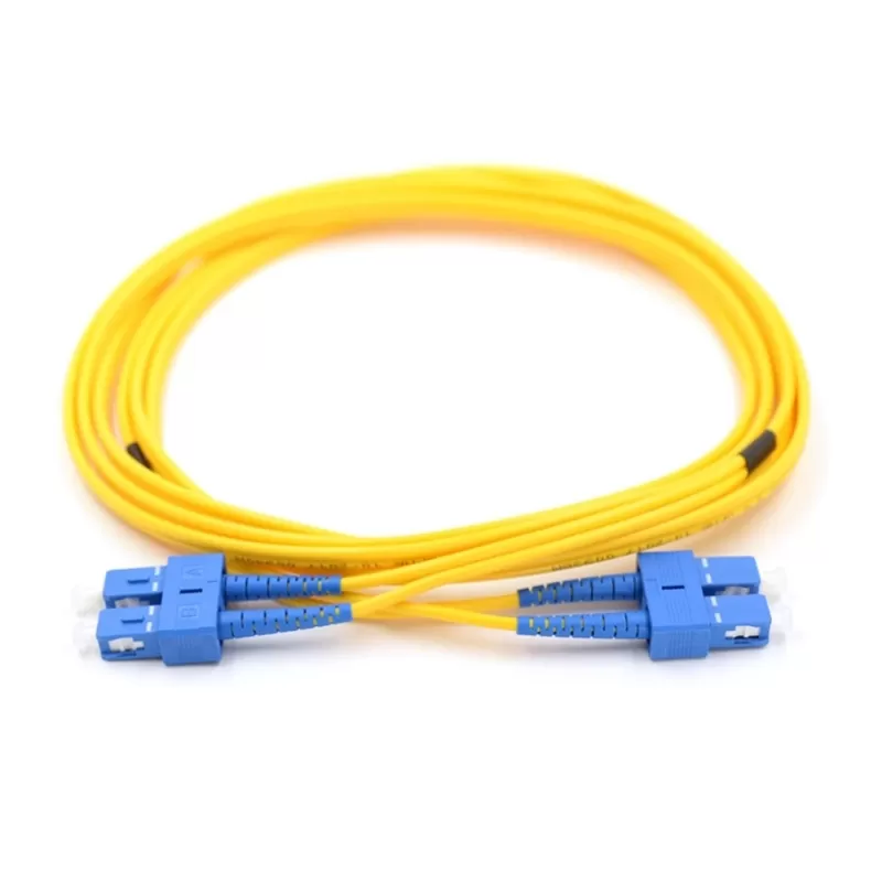 SC UPC to SC UPC 9/125μm Singlemode Duplex OS2 Fiber Optic Patch Cable