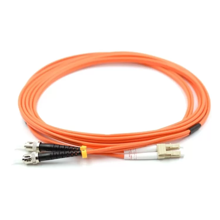 LC UPC to ST UPC 62.5/125μm OM1 Multimode Duplex Fiber Optic Patch Cable