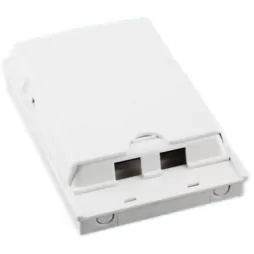 2 Port FTTH Fiber Optic terminal box Faceplate