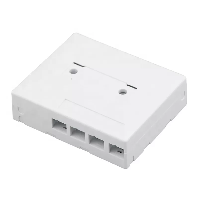 4 Core FTTH Fiber Optic Terminal Box Optical fiber connection Wall Plate