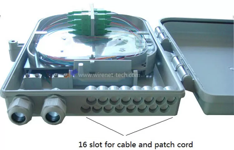 16 Core Fiber Optic Termination Box