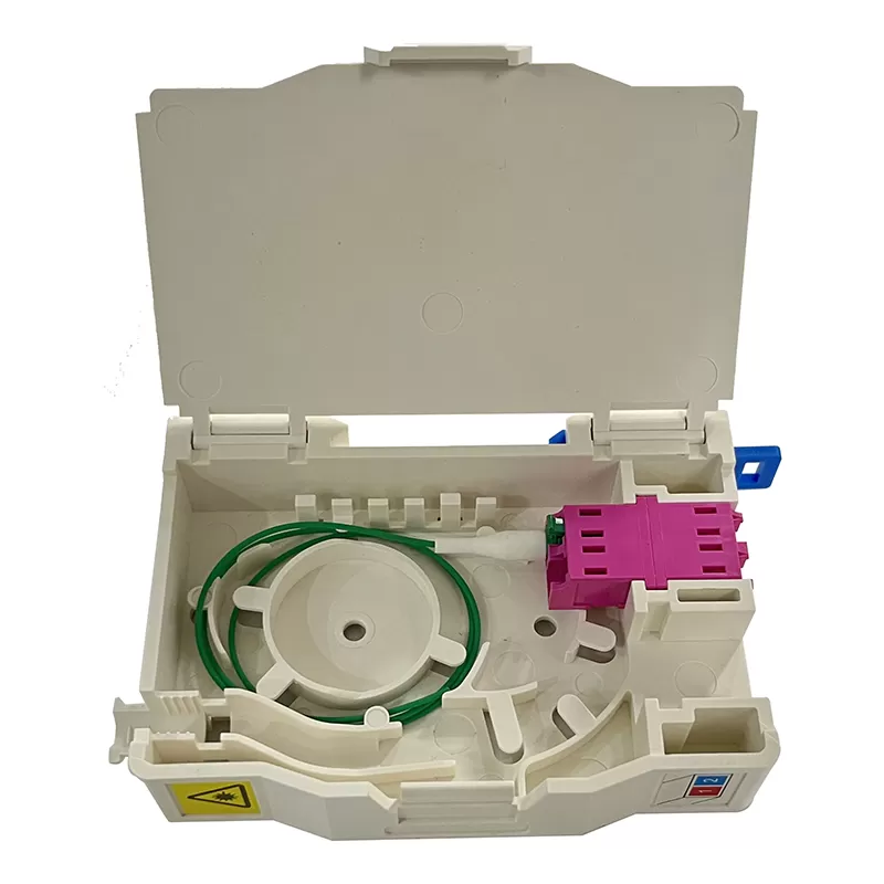 2 core fiber optic terminal box