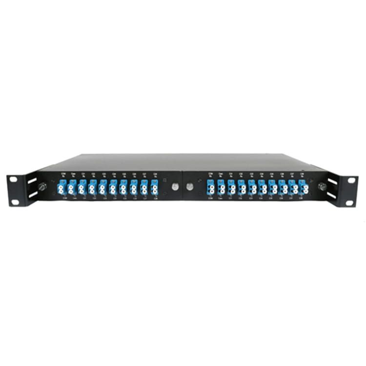 4 8 16 channel 100GHz double fiber dwdm mux demux 1U rack mounted panel