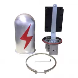 24 Core 2 In 2 Out Acid Proof Metal Opgw Dome Fiber Optic Splice Closure