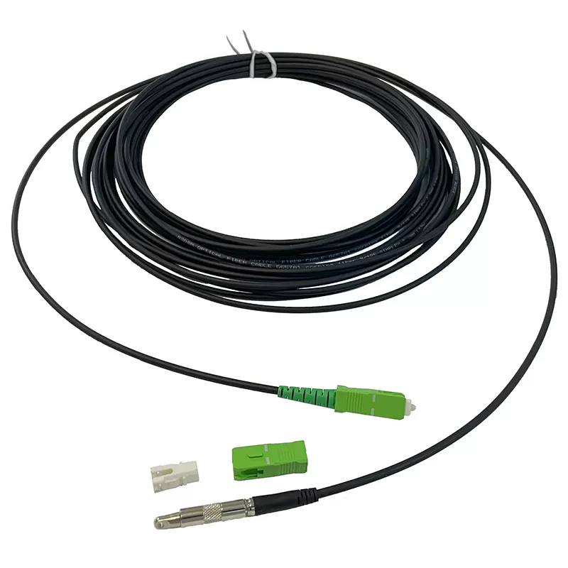 FTTH Through wall/conduit Pullable Pushable pre-connectorized SC bullet connector Fiber optic patch cord