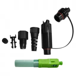 SC Round Cable Waterproof Fast Connector Field Assembly Reinforced FTTH Fiber Optic Connector