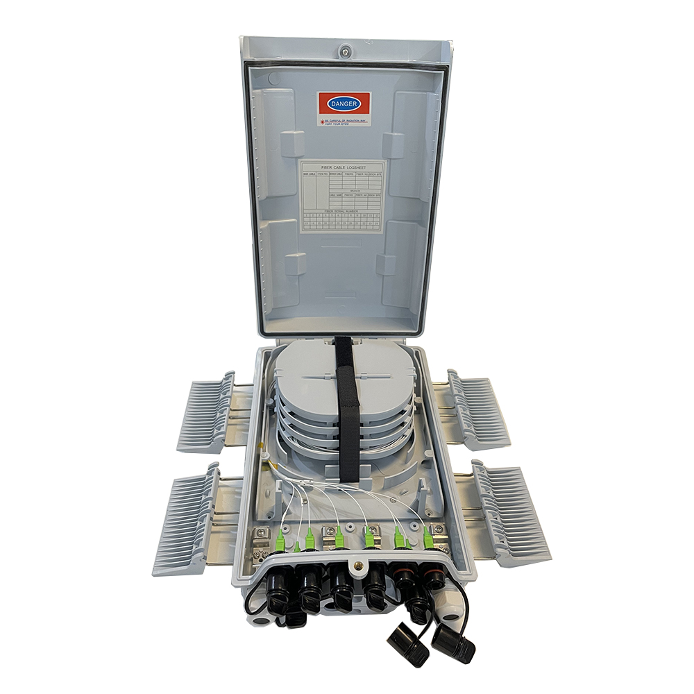 FTTH Waterproof 12 Port Fiber Optic Terminal Box with PLC Splitter for Outdoor Indoor