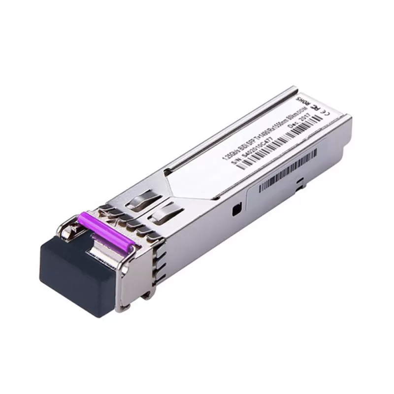 SFP 1.25G Single mode Single Fiber LC DDM Tx1490nm / Rx1550nm 80Km BiDi SFP Transceiver Module