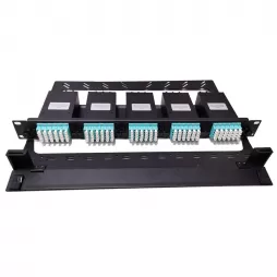 MTP MPO Rack Mount Fiber Optic Patch Panel with MPO Cassette Modules
