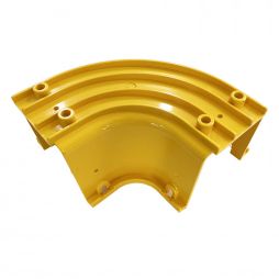 Wire Conduit Trunking Fitting PVC Duct Horizontal closed with cover 90 degrees corner section Cable tray