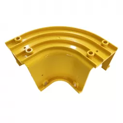 Wire Conduit Trunking Fitting PVC Duct Horizontal closed with cover 90 degrees corner section Cable tray