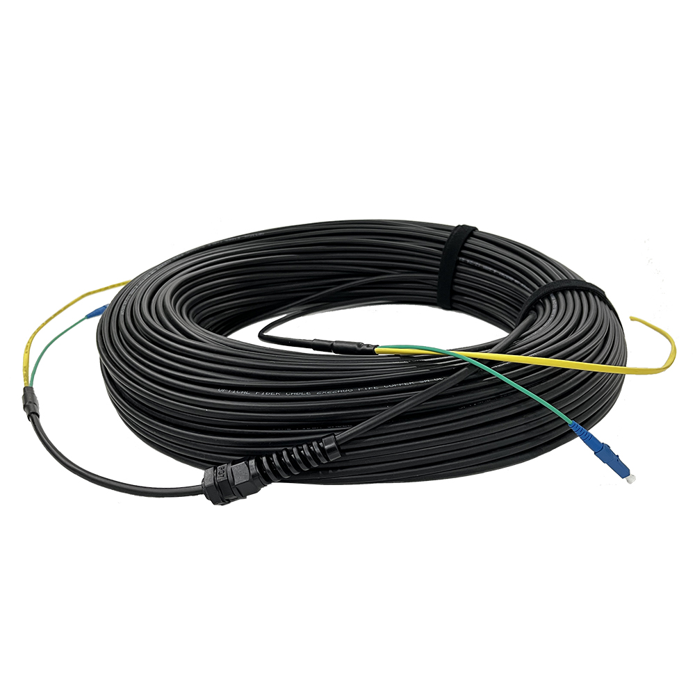 LC UPC Hybrid Electro-Optical Fiber Cable Patch Cord Power Optical Composite Cable Patch Cord