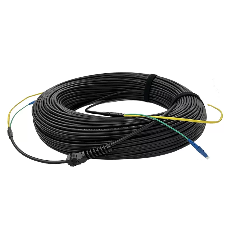 LC UPC Hybrid Electro-Optical Fiber Cable Patch Cord Power Optical Composite Cable Patch Cord