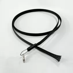 Pulling mesh compatible for Simplex Fiber Optic Patch Cable protection fiber optic connector when pulling pushing