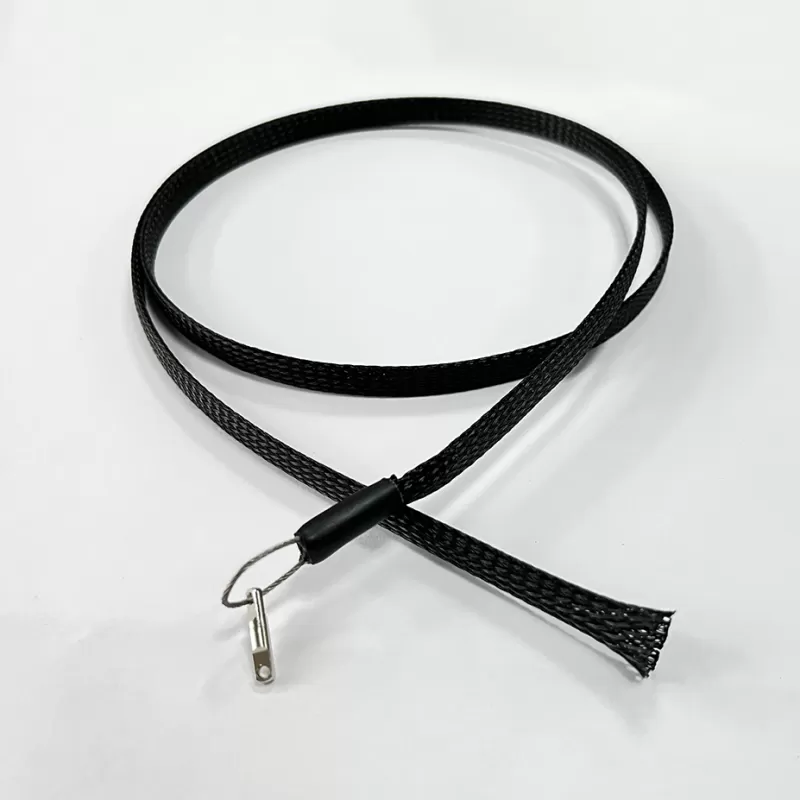 Pulling mesh compatible for Simplex Fiber Optic Patch Cable protection fiber optic connector when pulling pushing