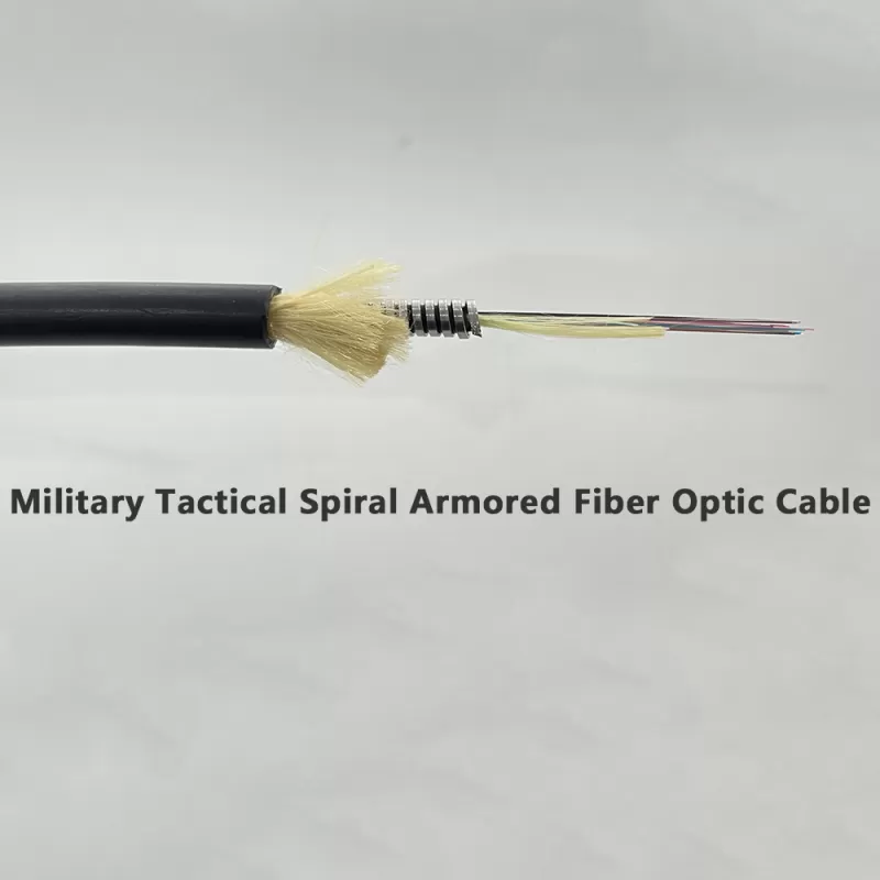 Military Tactical Spiral Armored Optical Cable