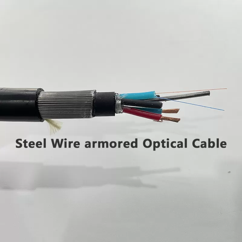 Steel Wire Armored Fiber Optic Cable