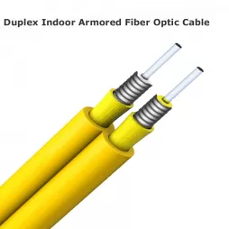 Indoor Duplex zipcord Armored Fiber Optic Cable