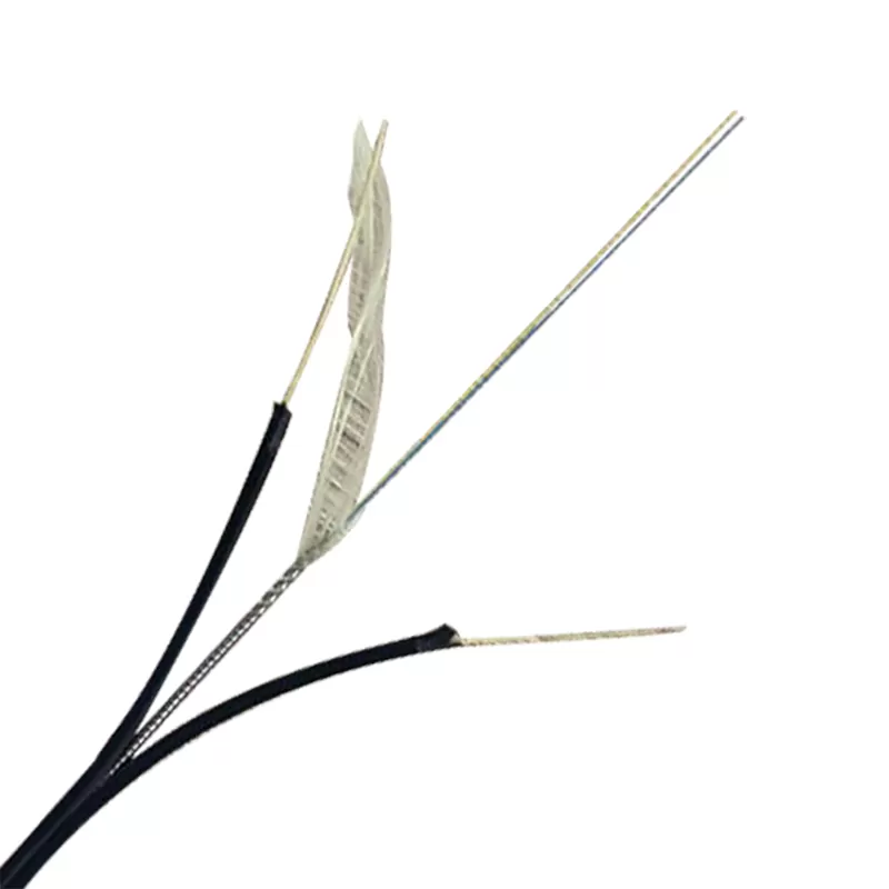 Indoor FTTH Armored Flat Drop Cable