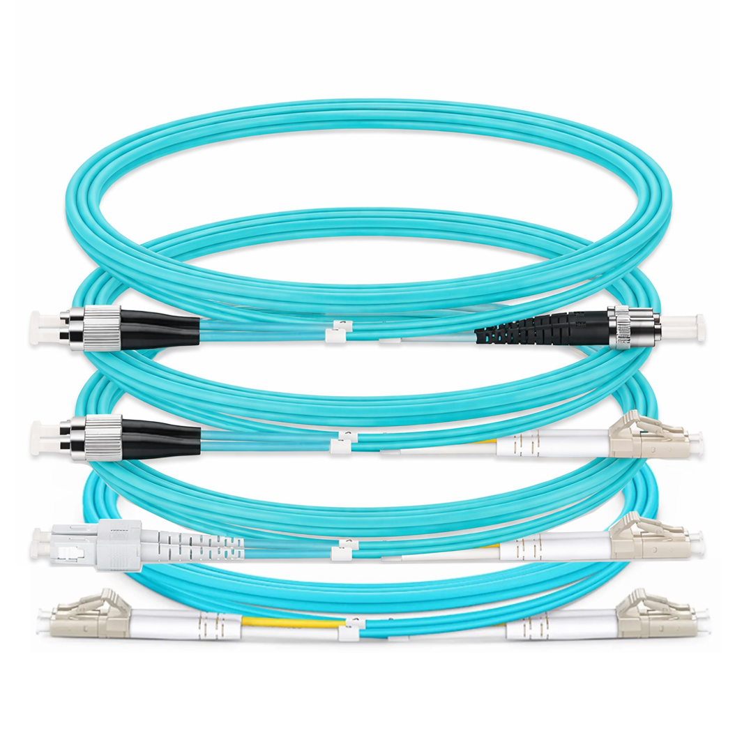 Customized OM3 Fiber Optic Patch Cable Multi mode Simplex Duplex LC/SC/FC/ST Fiber Optic Patch Cord