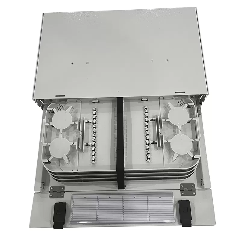 24 48 72 96 Core Fiber Optical Distribution Frame Box Sliding Rack Mount ODF