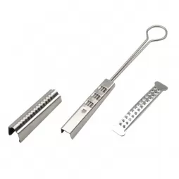 FTTH Outdoor Metal Stainless Steel Flat Fiber Optic Drop Cable Tension Clamp