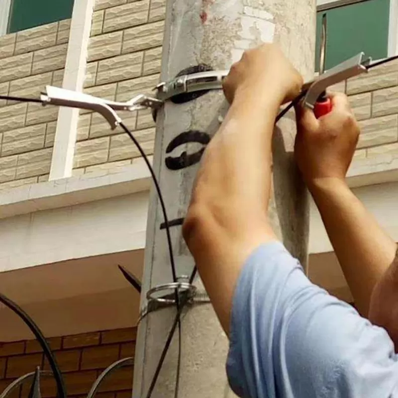 Stainless steel Flat Fiber drop Cable clamp