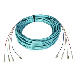 LC PC Fan Out Fiber optic patch cable Multimode OM3 multifiber Fiber Patch Cord