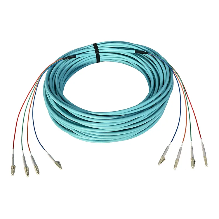 LC PC Fan Out Fiber optic patch cable Multimode OM3 multifiber Fiber Patch Cord